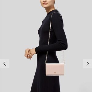 Elegant Pink Crossbody Bag tory burch